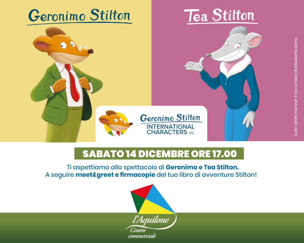 Geronimo e Tea Stilton: meet&greet e firmacopie